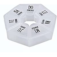 Zagon Pastillero Semanal español-de bolsillo-7 dias-Compartimento medicacion-Organizador medicamentos-Dosificador de…